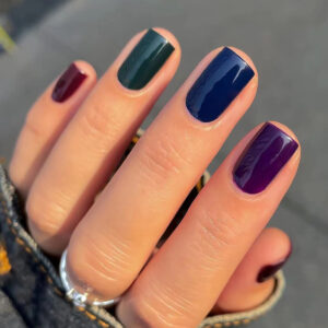 Mirador color solid color nail outono e inverno branco simple wear nail short square fake nails wholesale