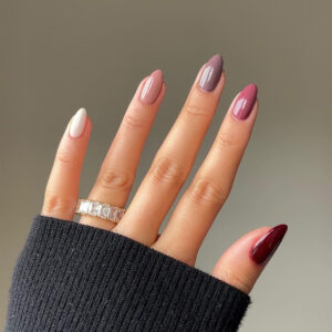 简约纯色经典美甲甲片短款短圆型穿戴甲秋季新品指甲贴片假指甲片