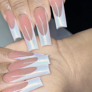 腮红美甲片穿戴甲批发渐变加假指甲指甲贴甲片穿戴甲片成品nails