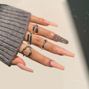 满钻系列穿戴甲跨境直供甲片气质美甲外贸指甲贴片批发美甲贴片