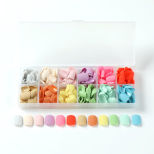 Wear Nail Nail Pads Frosted 12 Solid Color Nail Art Nail Pads Wholesale Removable Nail Art Finished press on nails
