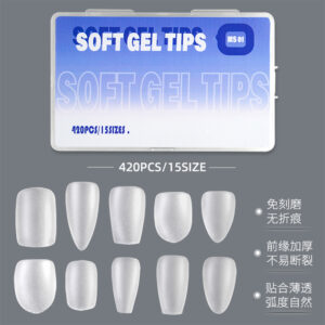 Wear Nail Nails Boxed Frosted Clear Nails 420 Pieces Handmade Wear Nail Nails Nails For Wear Nails