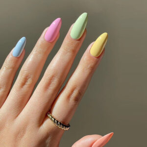 Use Nail Finished Products Wholesale Rainbow Colours Solid Colours Lively Cross Border Wear Nail Fake Nails press on nails